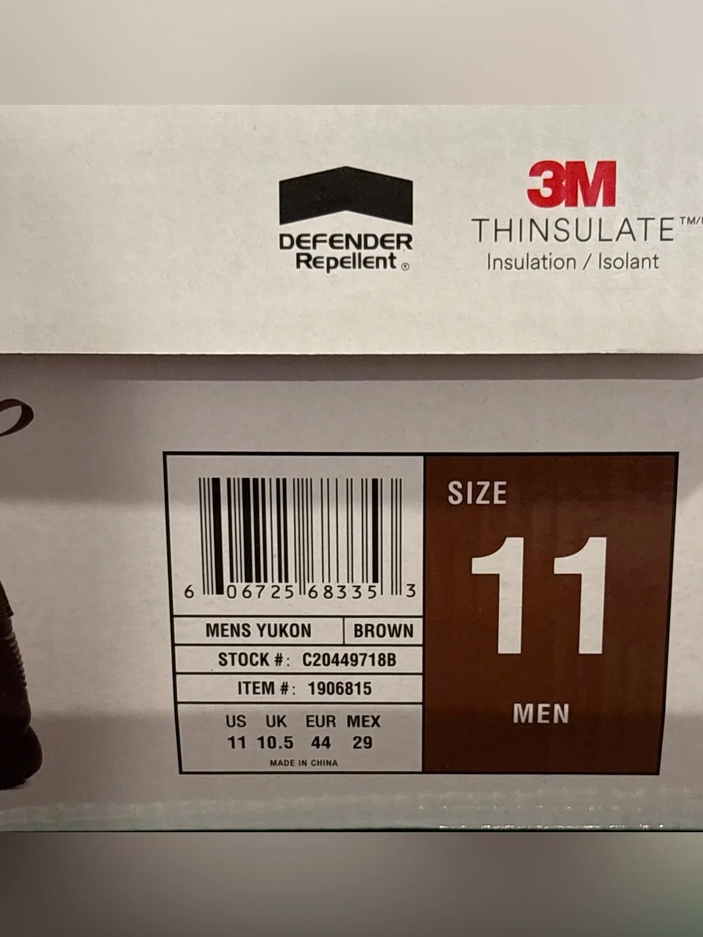 Staheekum Yukon 3M Thinsulate Snow Boots Men’s Size 11 Brown New In Box Pull On